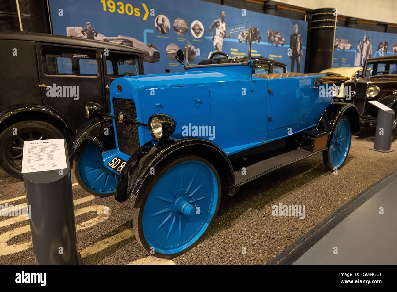1924 Leyland Trojan Tourer ‘SD 8284’ im British Motor Museum, Gaydon, Warwickshire, Großbritannien Stockfoto
