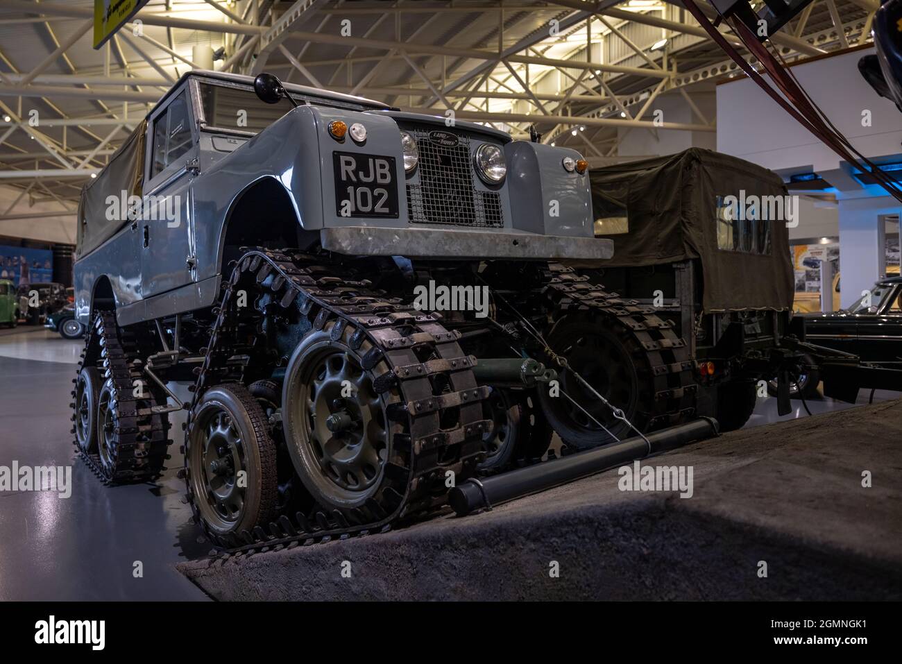 1958 Land Rover Serie II Cuthbertson, ausgestellt im British Motor Museum, Gaydon, Warwickshire, Großbritannien Stockfoto
