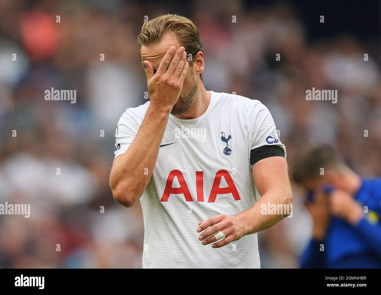 19. September 2021 - Tottenham Hotspur gegen Chelsea - die Premier League Harry Kane während des Premier League-Spiels im Tottenham Hotspur Stadium. Bildnachweis : © Mark Pain / Alamy Live News Stockfoto