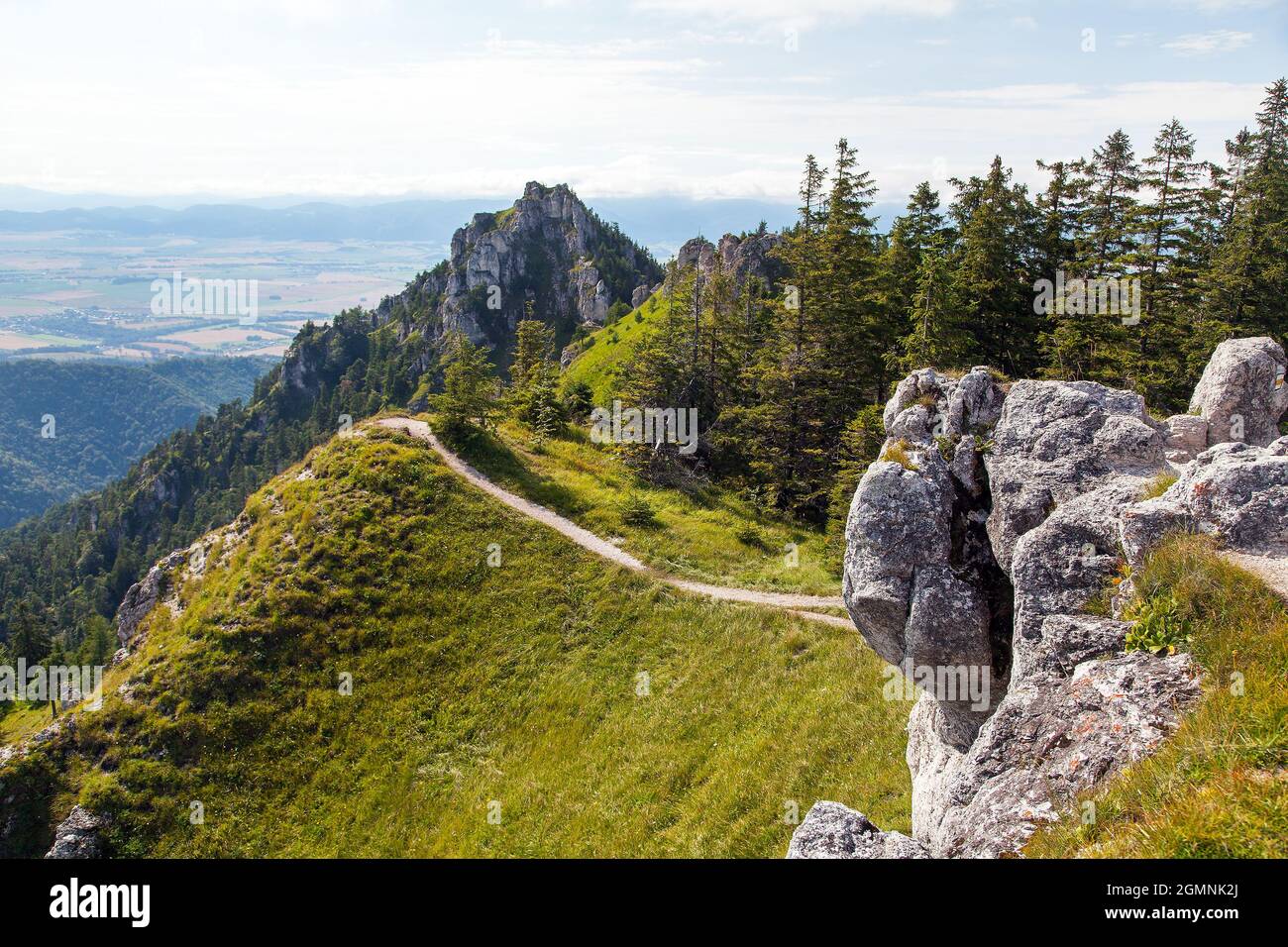 Velka fatra Gebirge Panoramablick, Velka Fatra Nationalpark, Slowakei, Karpaten, Berg Ostra Stockfoto