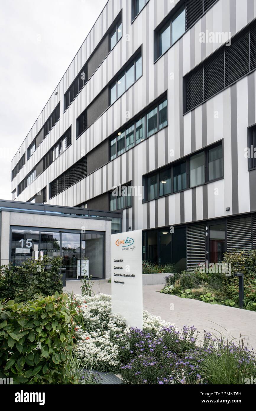 CureVac GmbH im Technologiepark Tübingen-Reutlingen, Gründerzentrum für Biotechnologie, entwickelt Impuls gegen Coronavirus, COVID-19 Pandemie, Tüb Stockfoto