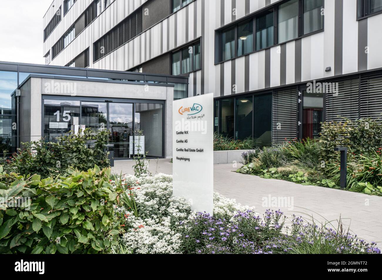 CureVac GmbH im Technologiepark Tübingen-Reutlingen, Gründerzentrum für Biotechnologie, entwickelt Impuls gegen Coronavirus, COVID-19 Pandemie, Tüb Stockfoto