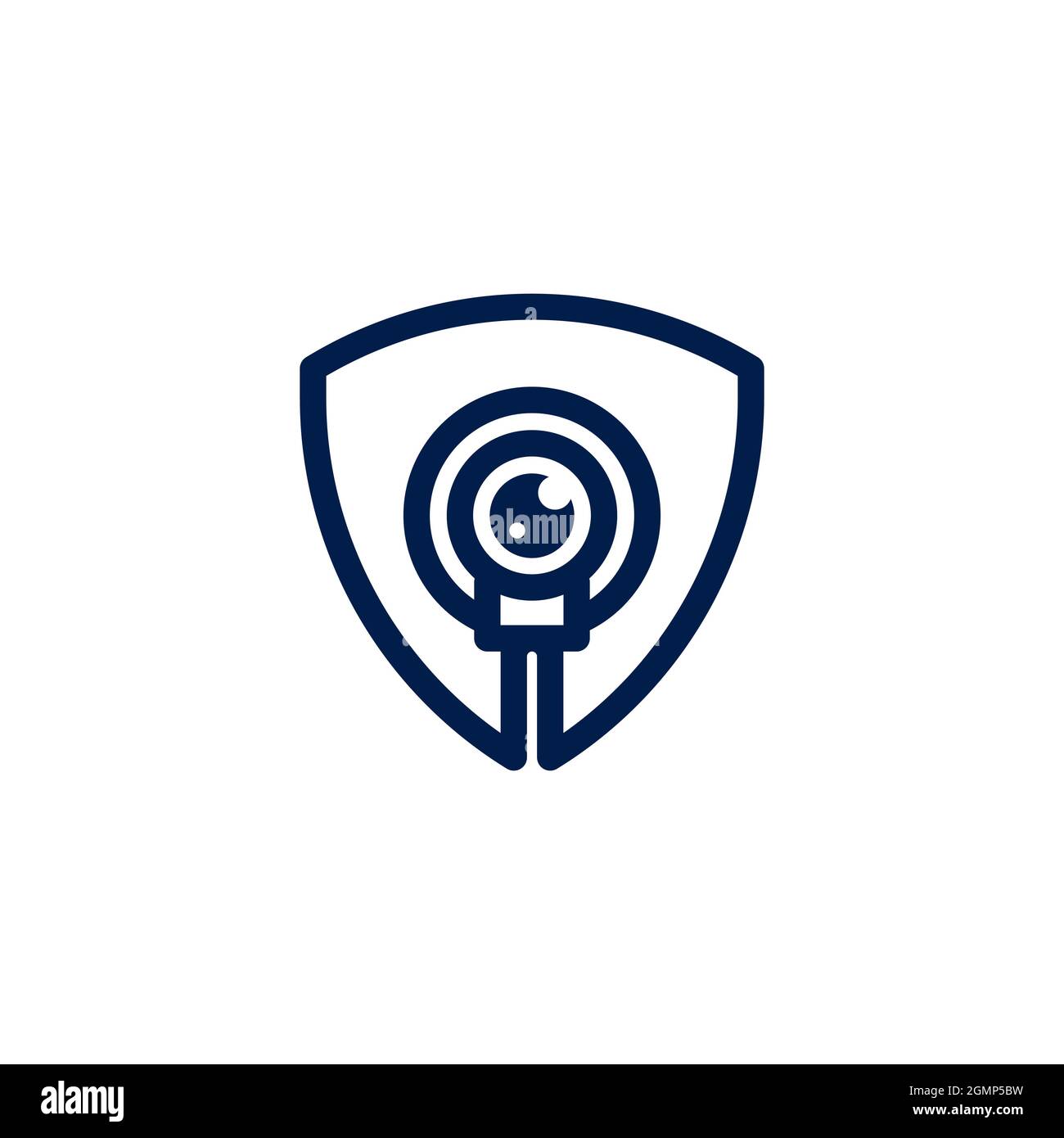 Vorlage zur Illustration des CCTV-Vektorsymbols Stockfoto