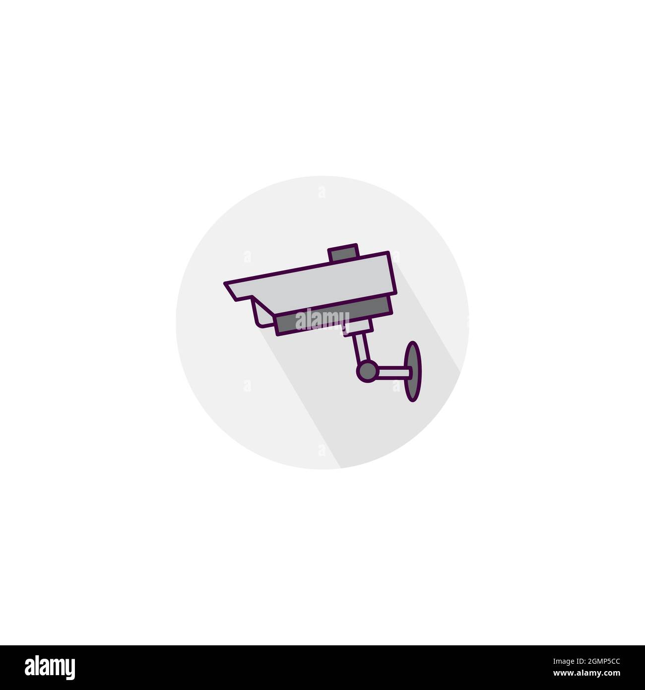 Vorlage zur Illustration des CCTV-Vektorsymbols Stockfoto