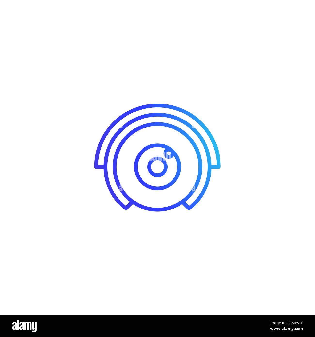 Vorlage zur Illustration des CCTV-Vektorsymbols Stockfoto