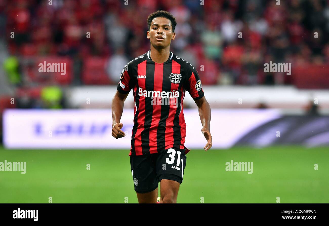 UEFA Europa League, BayArena Leverkusen, Bayer Leverkusen gegen Ferencvaros Budapest; Amine Adli Stockfoto