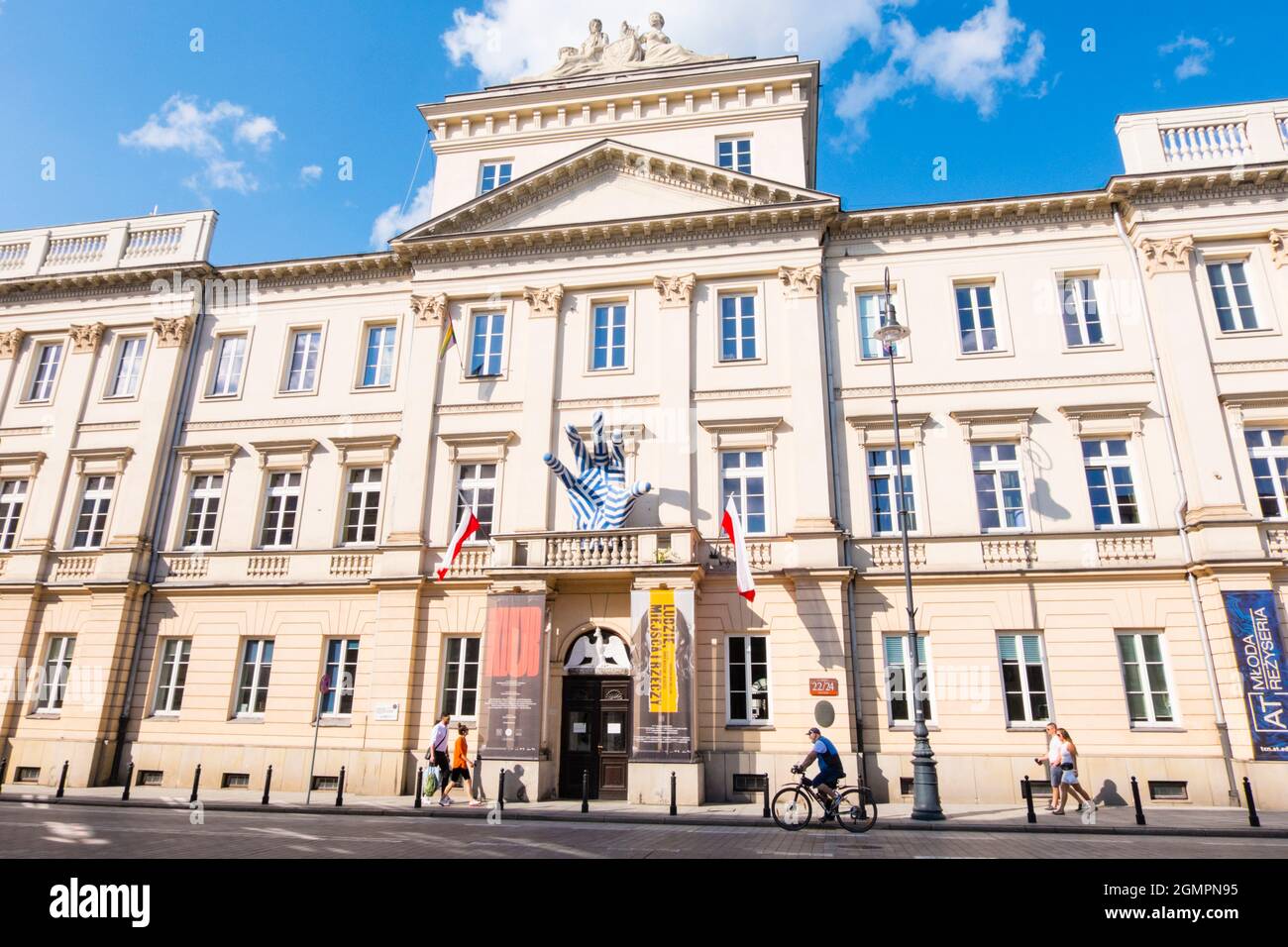 Akademia Teatralna im. Aleksandra Zelwerowicza, Aleksander Zelwerowicz National Academy of Dramatic Art, ulica Miodowa, Warschau, Polen Stockfoto