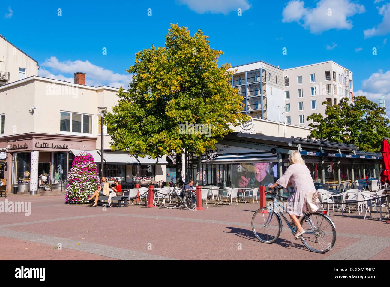 Kävelykatu, Fußgängerzone, Pori, Finnland Stockfoto