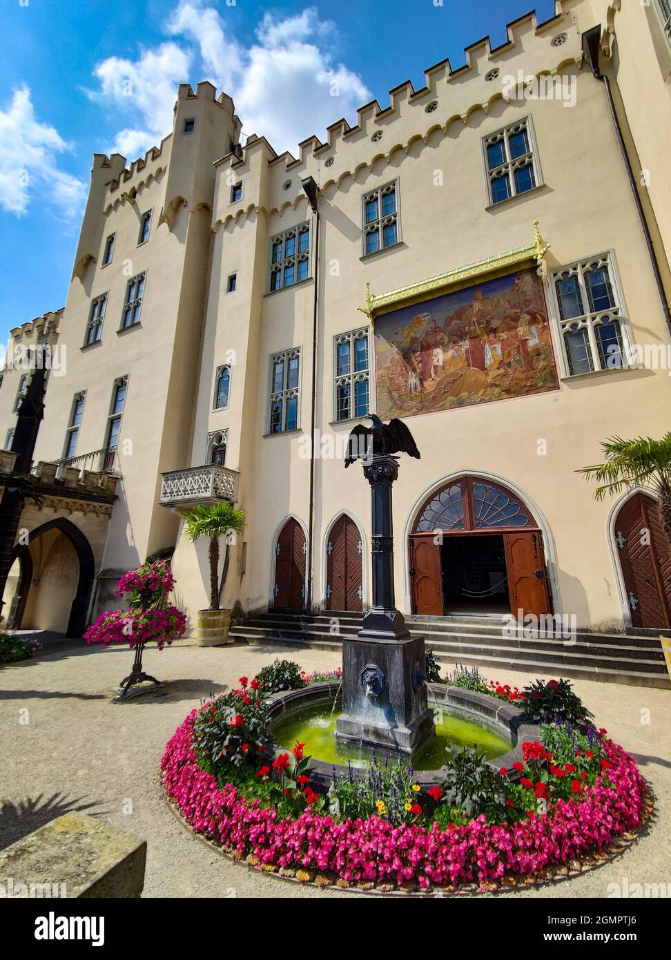 Schloss Stolzenfels bei Koblenz Stockfoto