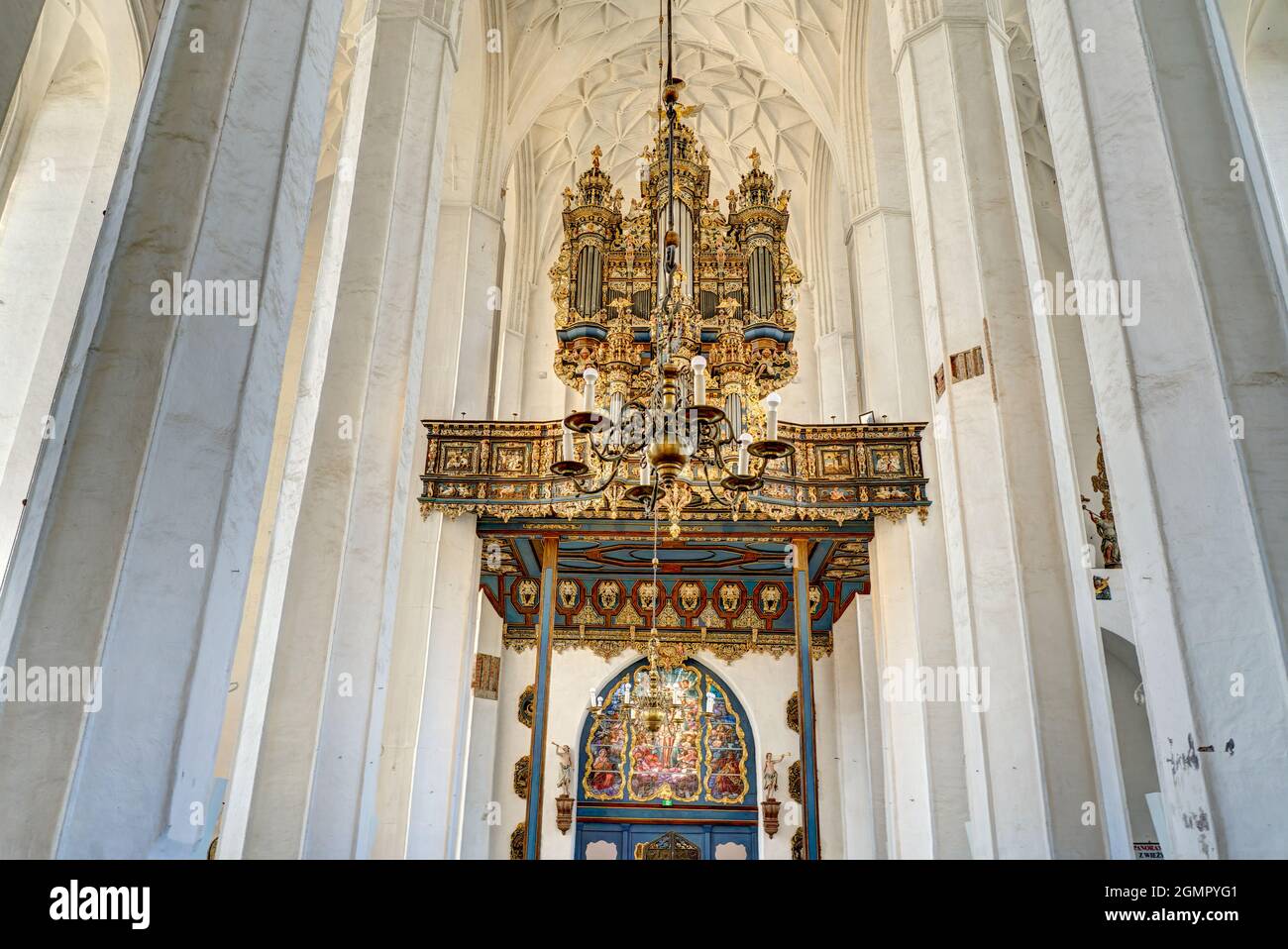 Danzig, Kathedrale innen, HDR-Bild Stockfoto