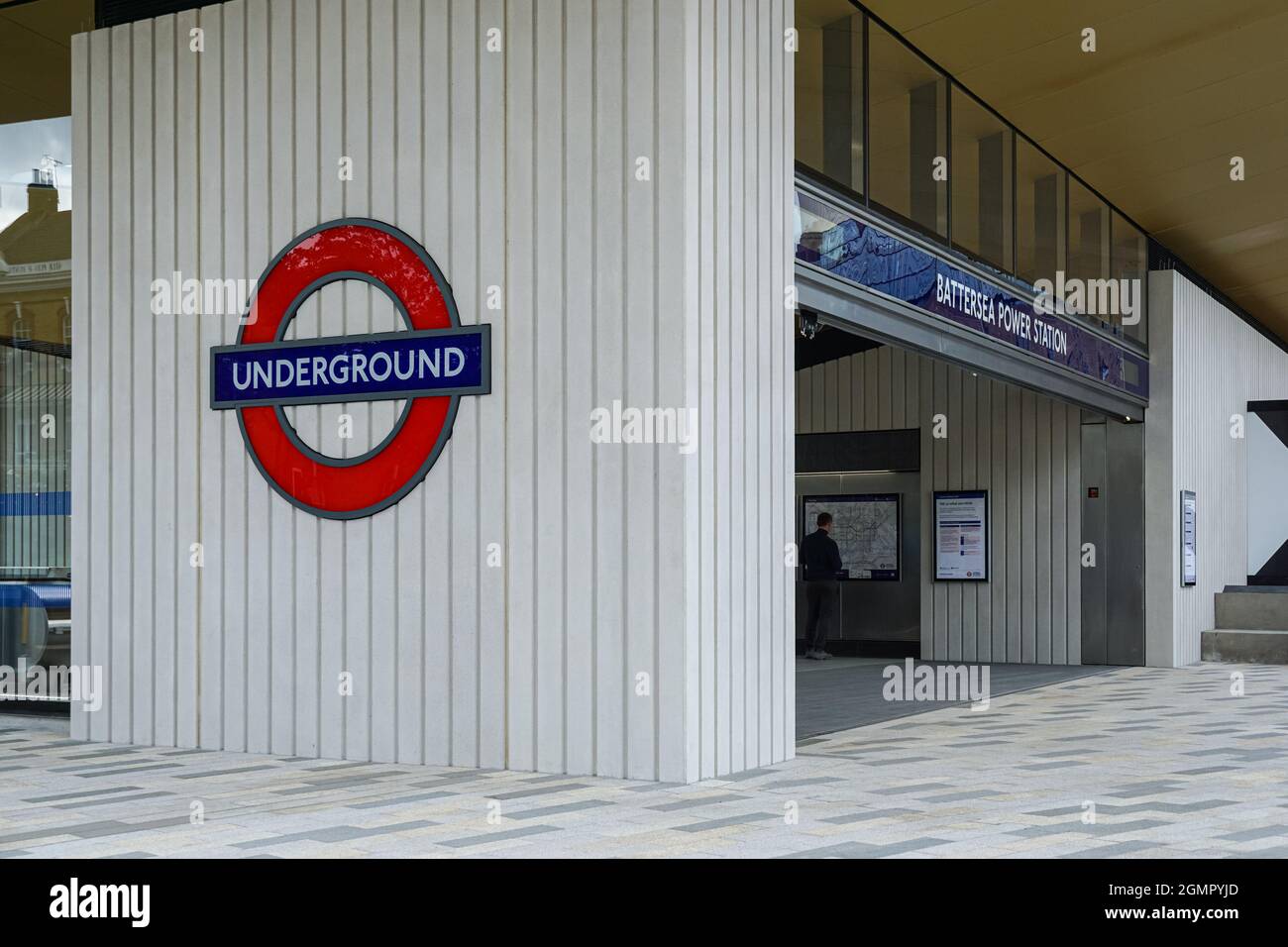 London Underground Neu eröffnetes Battersea Power Station an der Northern Line, London, England Vereinigtes Königreich Großbritannien Stockfoto