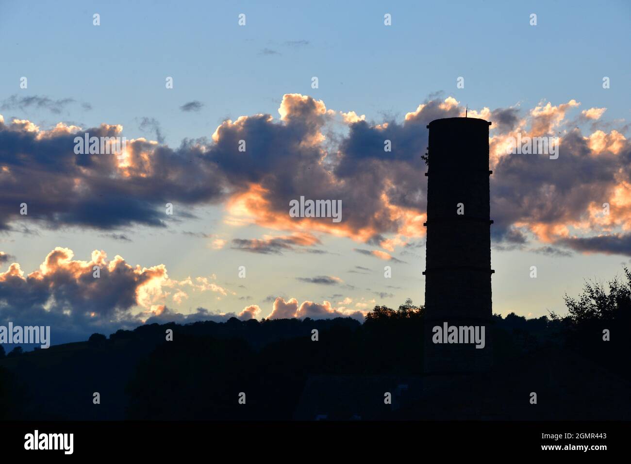 Sonnenuntergang, Rochdale Canal, Hebden Bridge, Calderdale, West Yorkshire Stockfoto