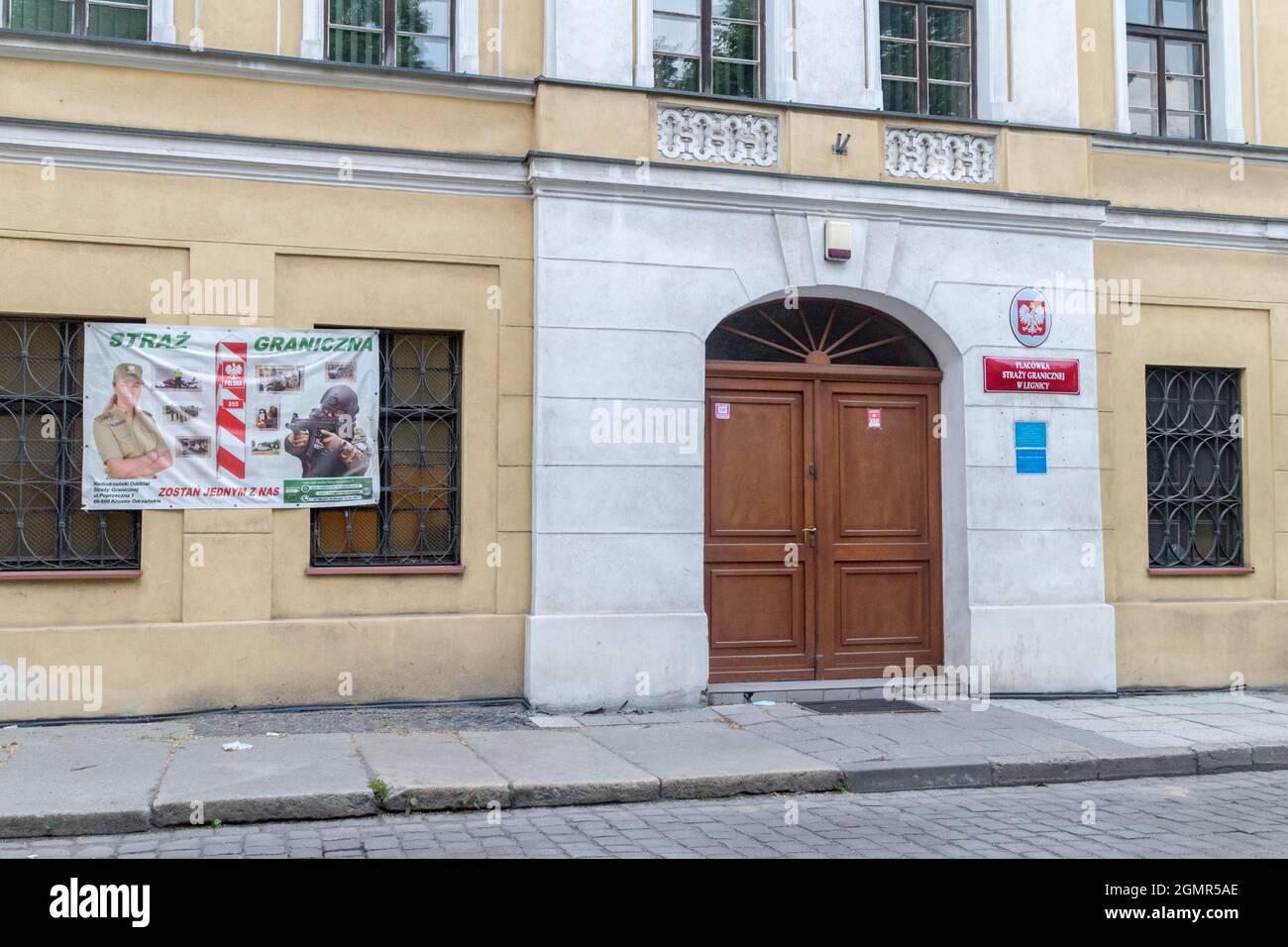 Legnica, Polen - 1. Juni 2021: Polnische Grenzwache in Legnica. Stockfoto