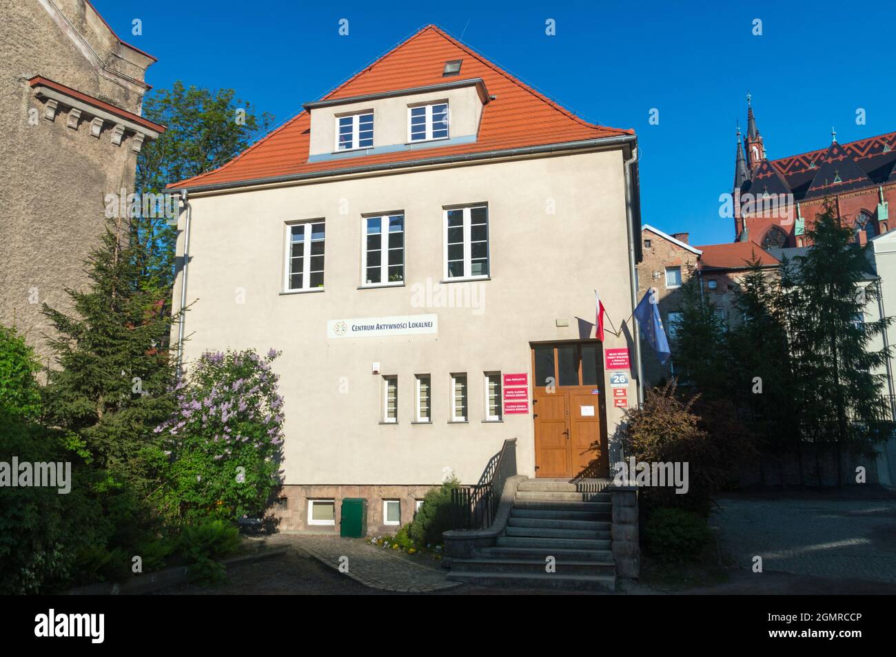 Walbrzych, Polen - 3. Juni 2021: Lokales Aktivitätszentrum. Stockfoto