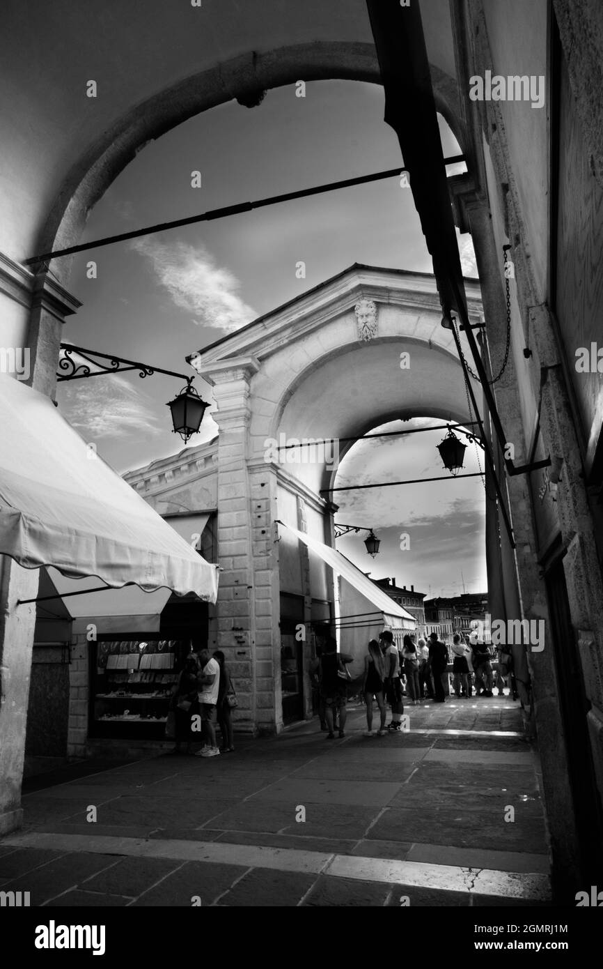 Venedig, Venetien, Italien nach 2020 Sperrung im Sommer. Hochwertige Fotos Stockfoto