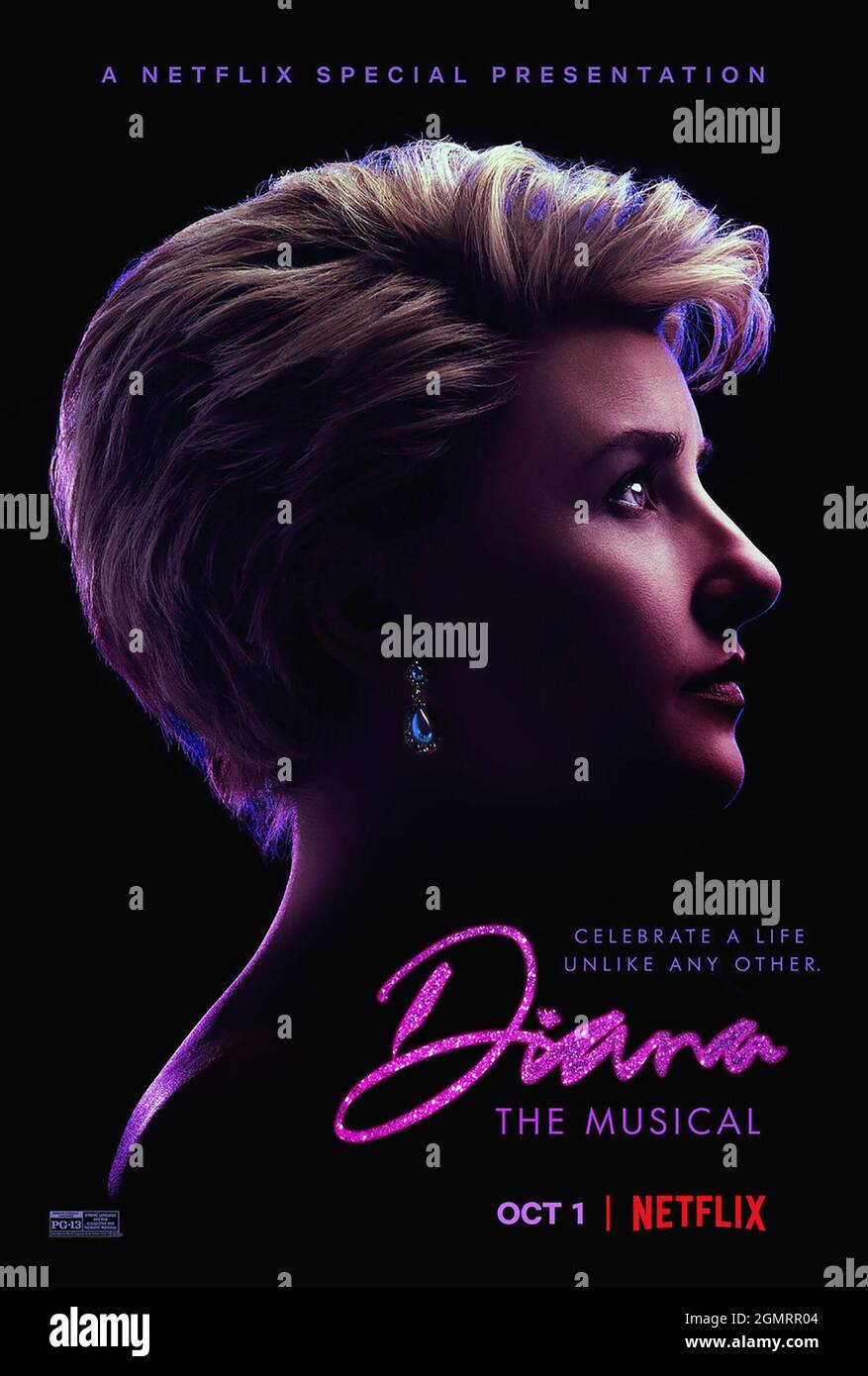 DIANA, US-Poster, Jeanna de Waal als Prinzessin Diana, 2021. © Netflix /Courtesy Everett Collection Stockfoto