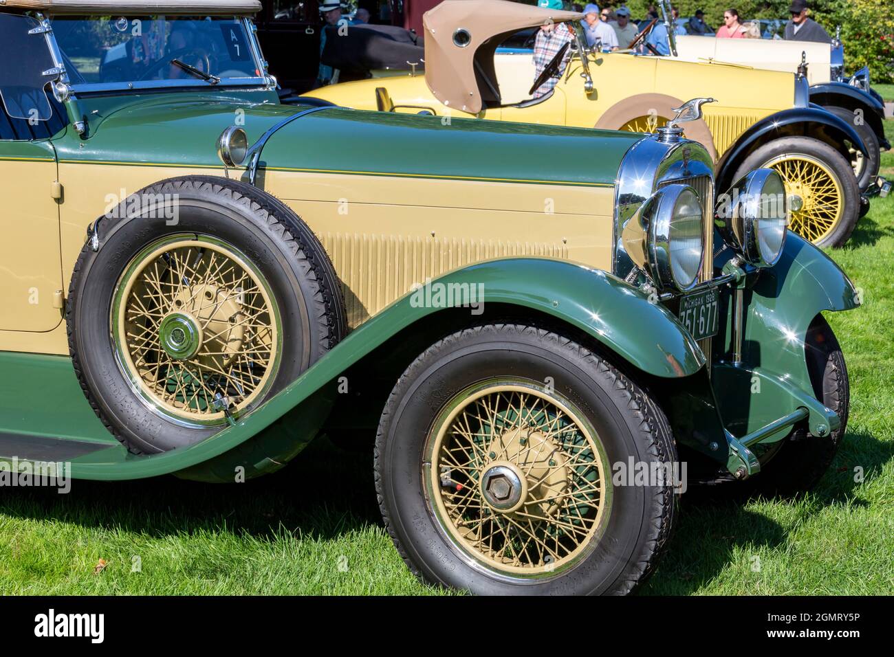 Große Pointe Shores, Michigan - Ein 1928 Hudson S Roadster auf der Eyes on Design Auto Show. Auf der diesjährigen Messe waren vor allem Marken vertreten, die nicht mehr E Stockfoto