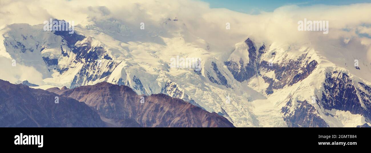 Wrangell-St. Elias National Park and Preserve, Alaska, USA. Wunderschöne Naturlandschaften. Stockfoto