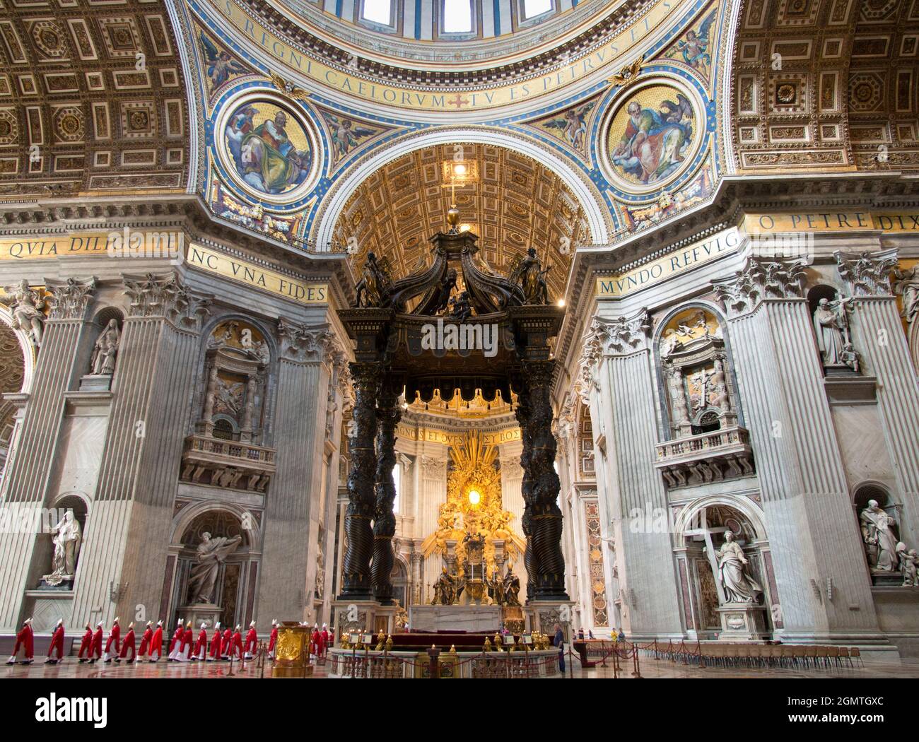 Der Vatikan, Rom, Italien - Oktober 2014; der Vatikan in Rom, Italien, ist das geistliche und zeitliche Herz der römisch-katholischen Kirche. Designed Princi Stockfoto