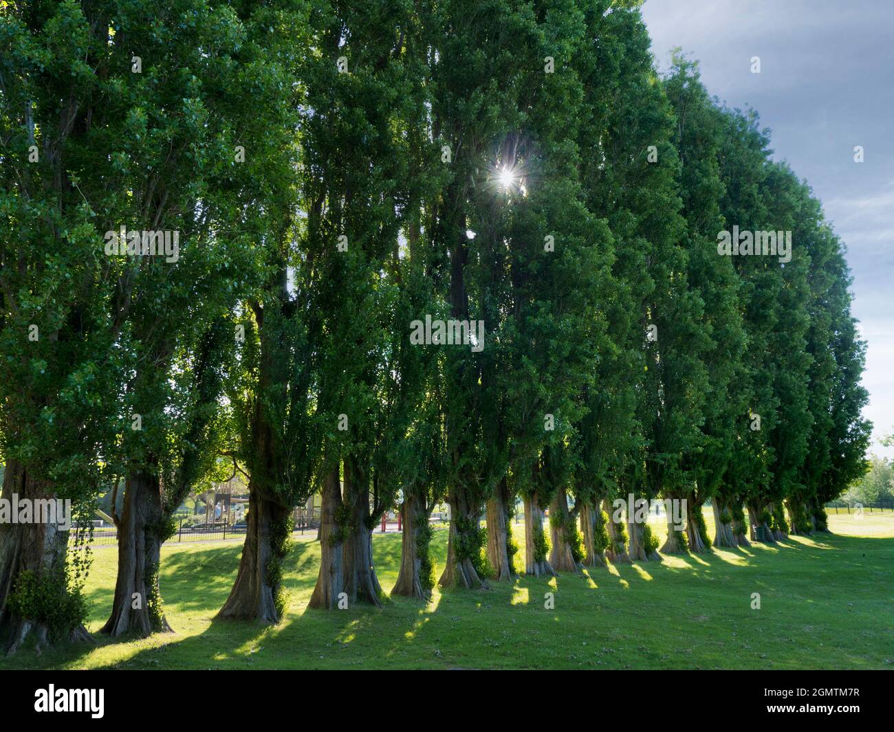 Abingdon, England - 20. Mai 2020; Keine Menschen in Schuss. Abbey Fields ist ein öffentlicher Park neben der Themse in Abingdon, Oxfordshire. Es braucht seine Stockfoto