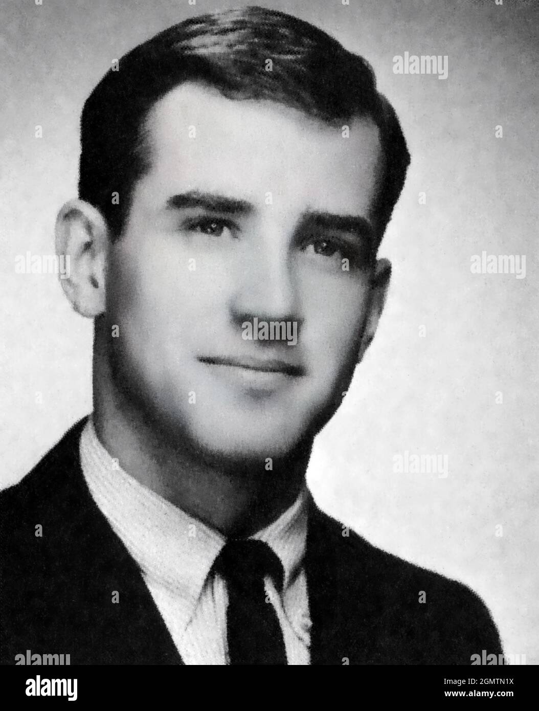 Joe Biden im Jahr 1965. Ausgabe des Blue Hen Yearbook. Stockfoto