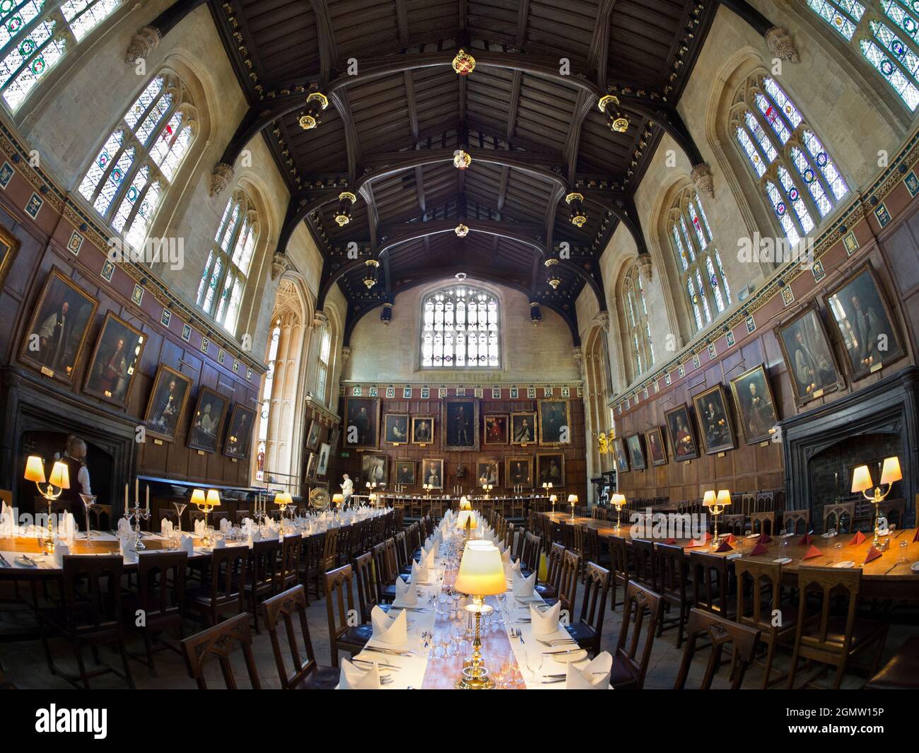 Christ Church wurde 1546 gegründet und ist eines der ältesten, reichsten und großartigsten Colleges der Universität Oxford, das über starke Medien und literarische Verbindungen verfügt Stockfoto