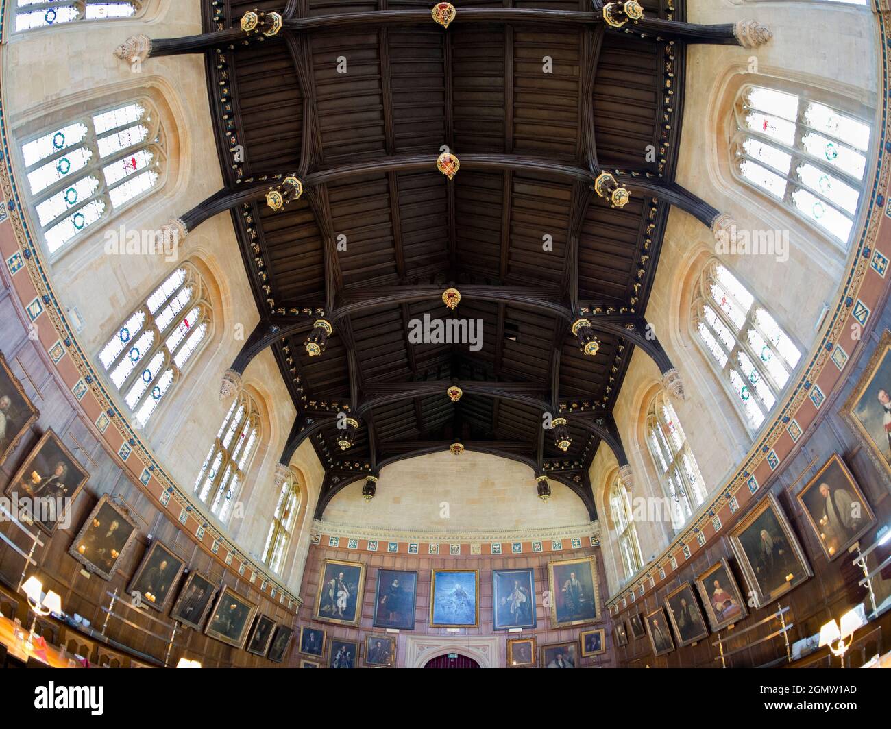 Christ Church wurde 1546 gegründet und ist eines der ältesten, reichsten und großartigsten Colleges der Universität Oxford, das über starke Medien und literarische Verbindungen verfügt Stockfoto