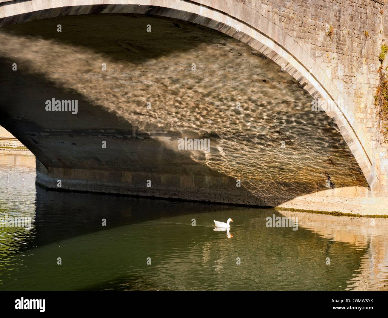 Abingdon, England - 20. Mai 2020; keine Menschen im Blick. Abingdon behauptet, die älteste Stadt in England zu sein. Dies ist seine berühmte mittelalterliche Steinbrücke, ON Stockfoto