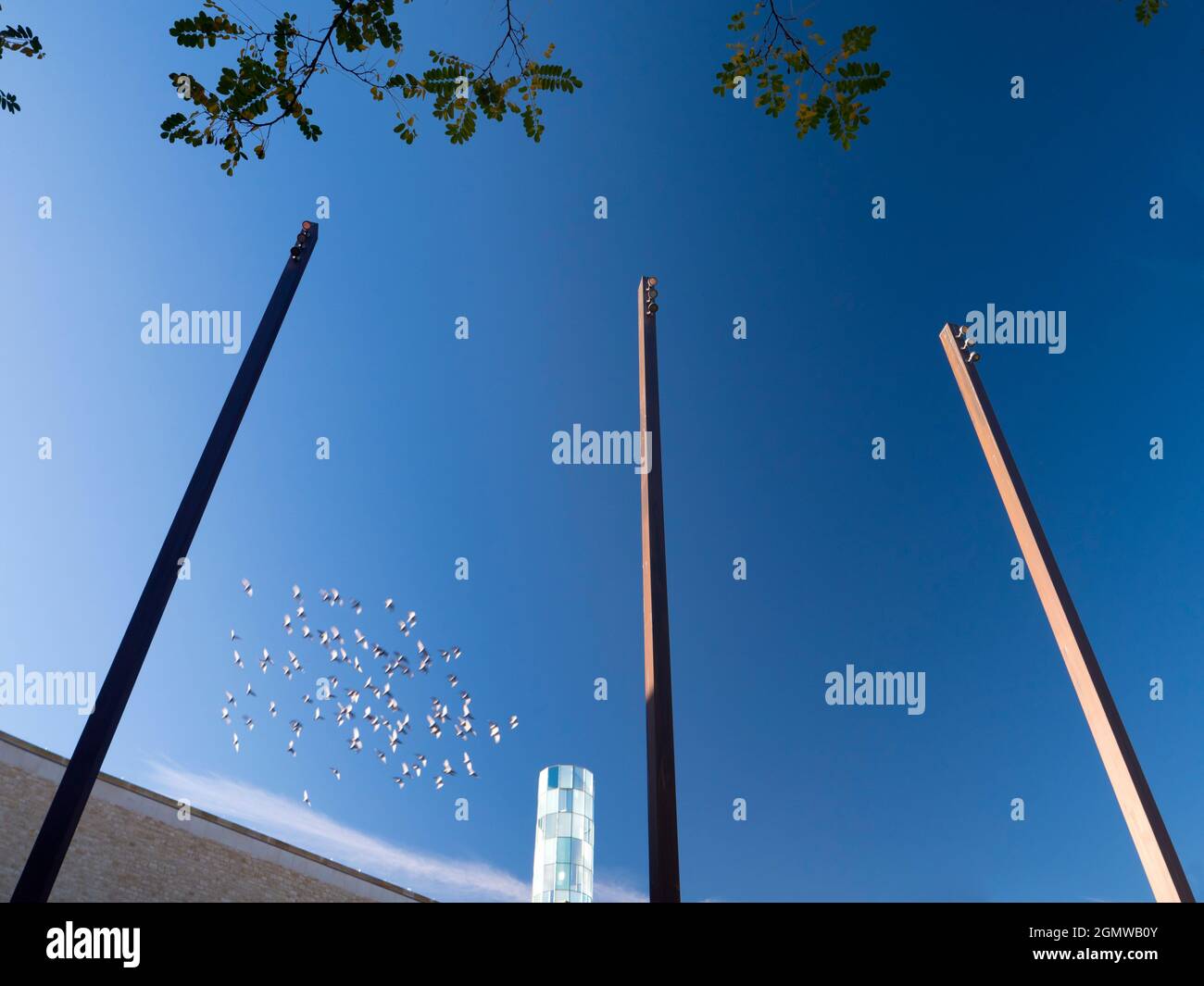 Oxford, England - 13. November 2018 der Bonner Platz in Oxford, England, ist nach der deutschen Stadt Bonn benannt, mit der Oxford eine Partnerstadt ist. Abgelegen Stockfoto