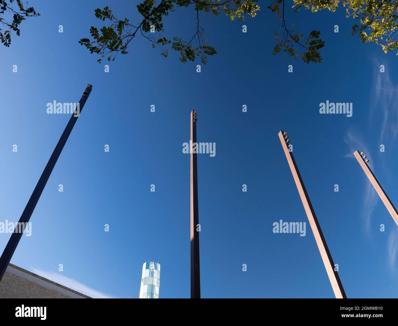 Oxford, England - 13. November 2018 der Bonner Platz in Oxford, England, ist nach der deutschen Stadt Bonn benannt, mit der Oxford eine Partnerstadt ist. Abgelegen Stockfoto