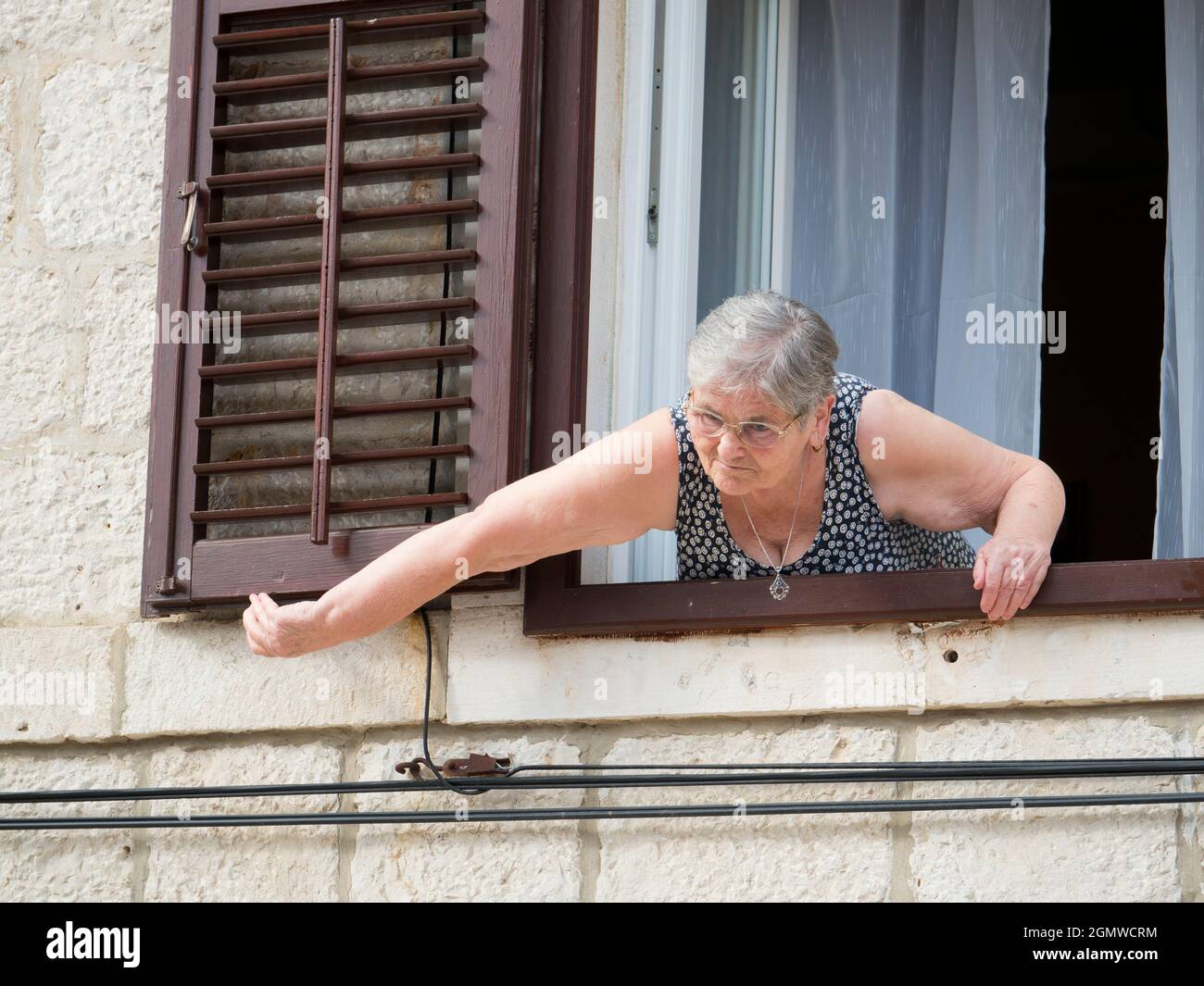 Cavtat ist eine kleine Küstenstadt in der kroatischen Gespanschaft Dubrovnik-Neretva. Es liegt an der Adriaküste 15 Kilometer südlich von Dubrovnik. Das Original Stockfoto