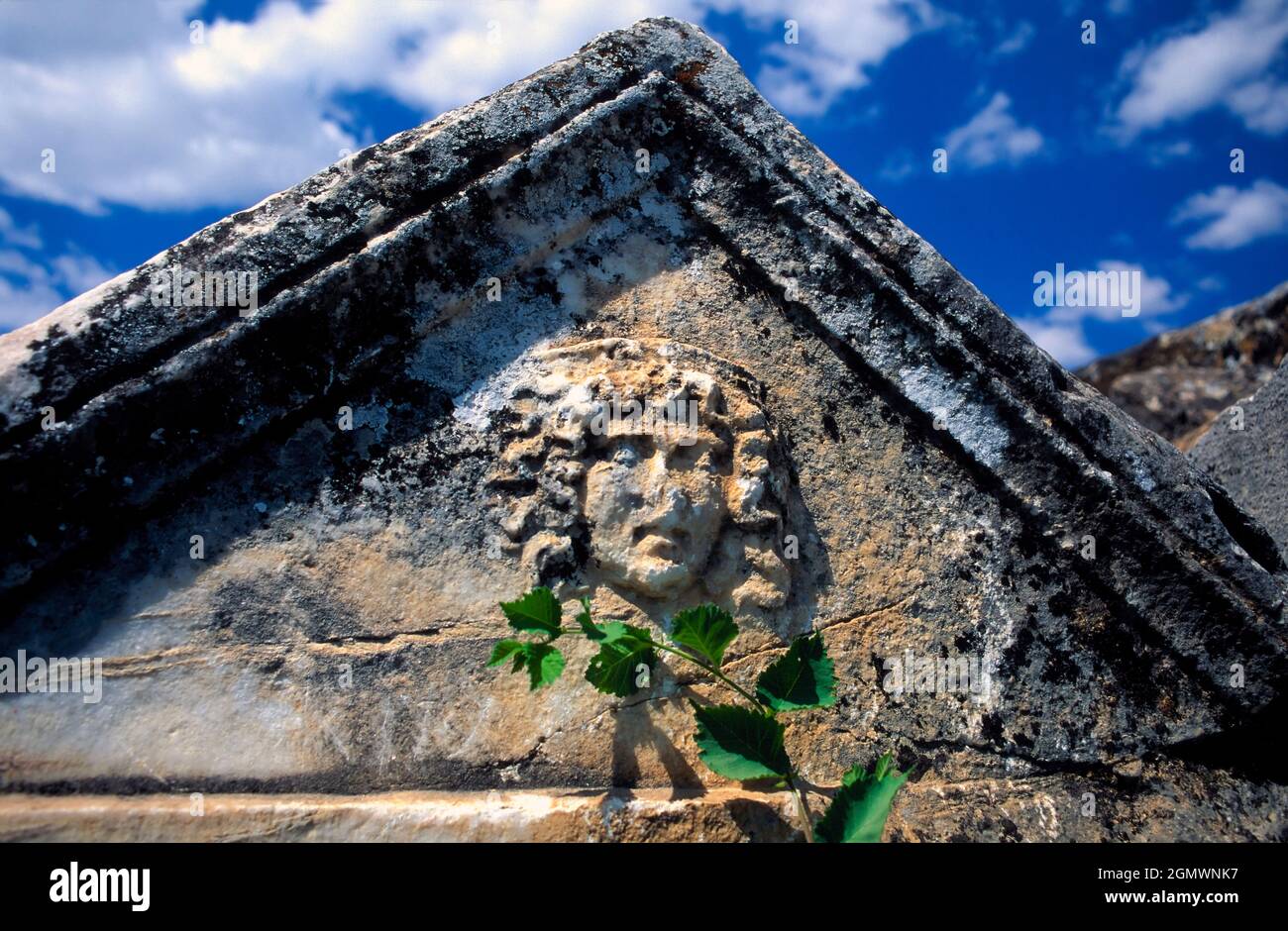 Hairapolis, Türkei - Juni 2003; Hierapolis war eine antike griechische Stadt an heißen Quellen im klassischen Phrygien im Südwesten Anatoliens. Seine Ruinen a Stockfoto