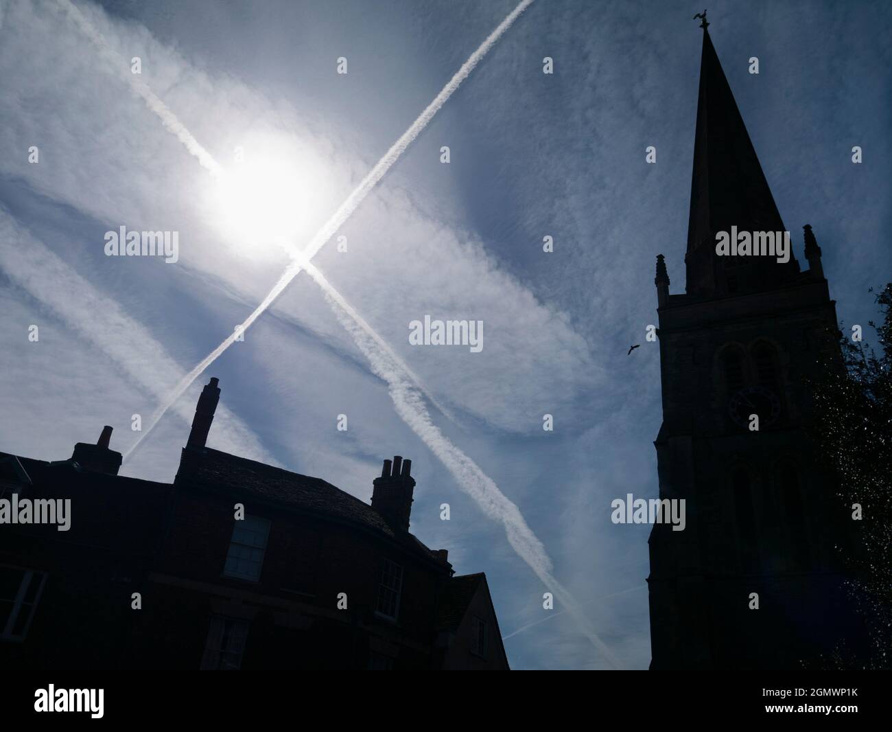 An diesem Ort am Zusammenfluss von Themse und Ock befindet sich seit dem Jahr 995 eine christliche Kultstätte. In der Tat, ein sächsischer Münster ma Stockfoto