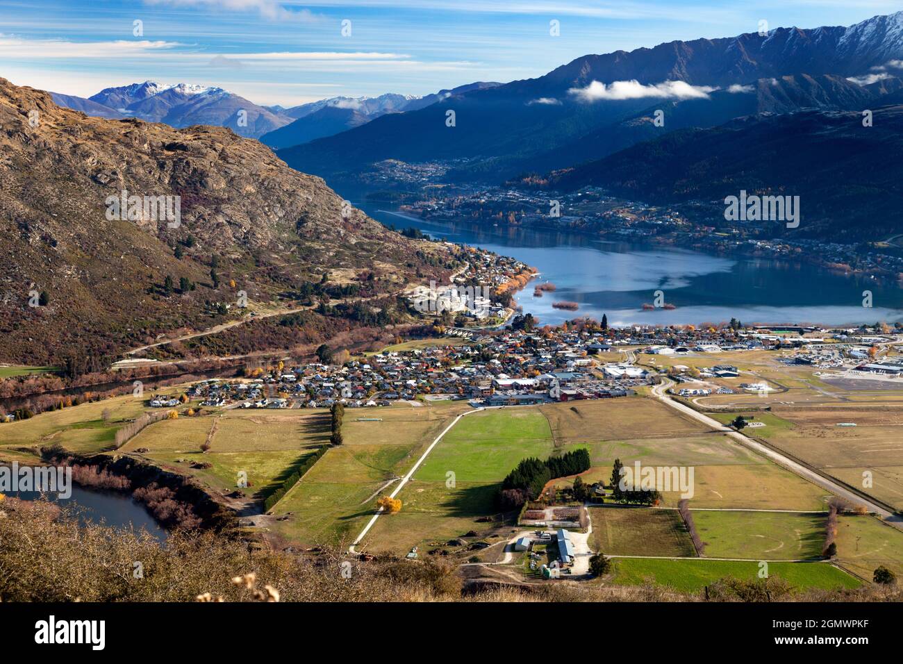 Queenstown, North Island, Neuseeland - 21. Mai 2012; meiner bescheidenen Meinung nach Queenstown, ein malerischer Ferienort in der Provinz Otago im Süden Neuseelands Stockfoto