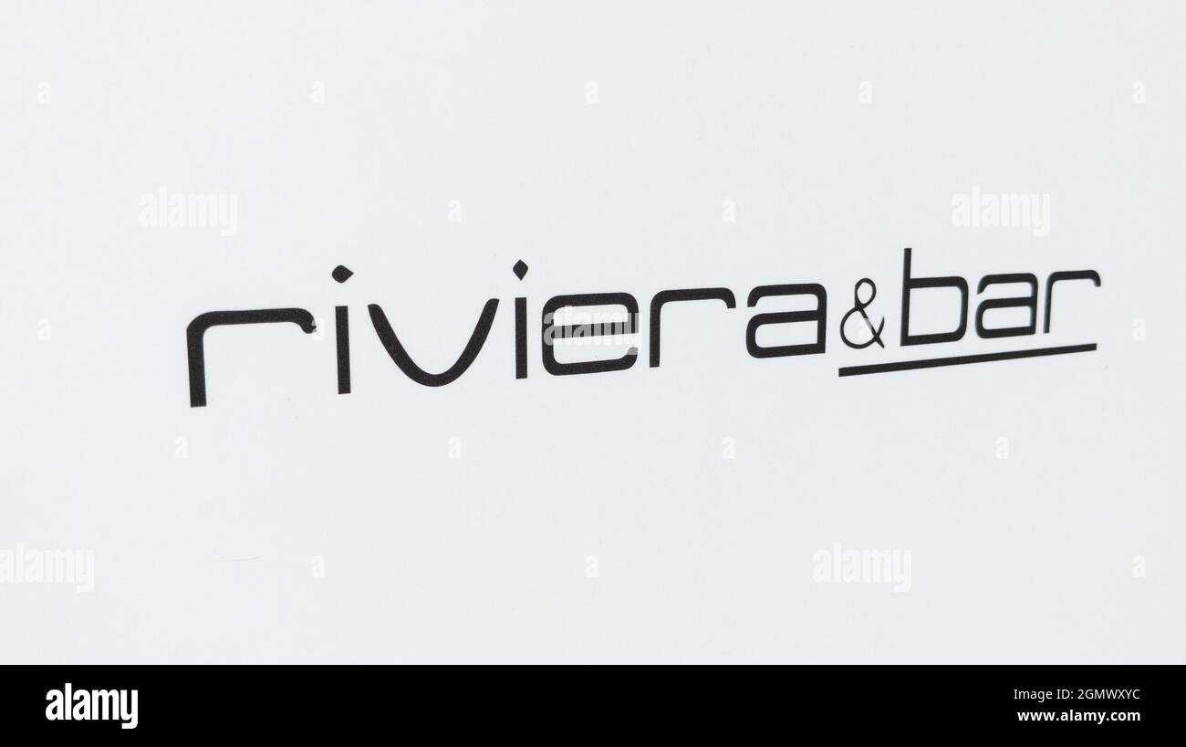 Bordeaux , Aquitaine Frankreich - 09 05 2021 : riviera & Bar Markenschild und Logo Vorderseite des Geschäfts des kleinen Haushaltsgerätehauses Stockfoto