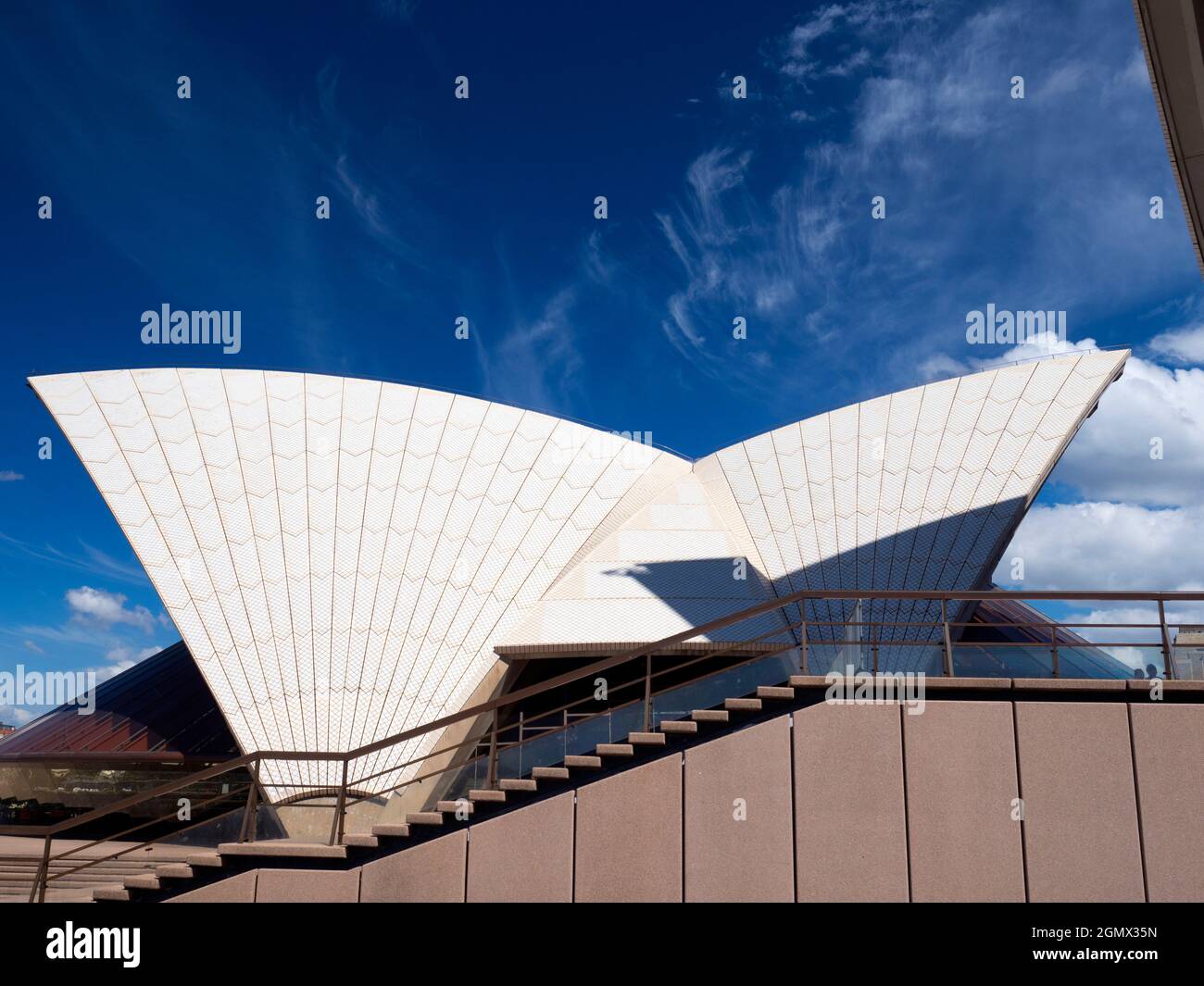 Sydney, Australien - 16/17. Februar 2109 das Sydney Opera House wurde 1973 eröffnet und ist heute eines der ikonischen Gebäude des 20. Jahrhunderts. In einem al Stockfoto