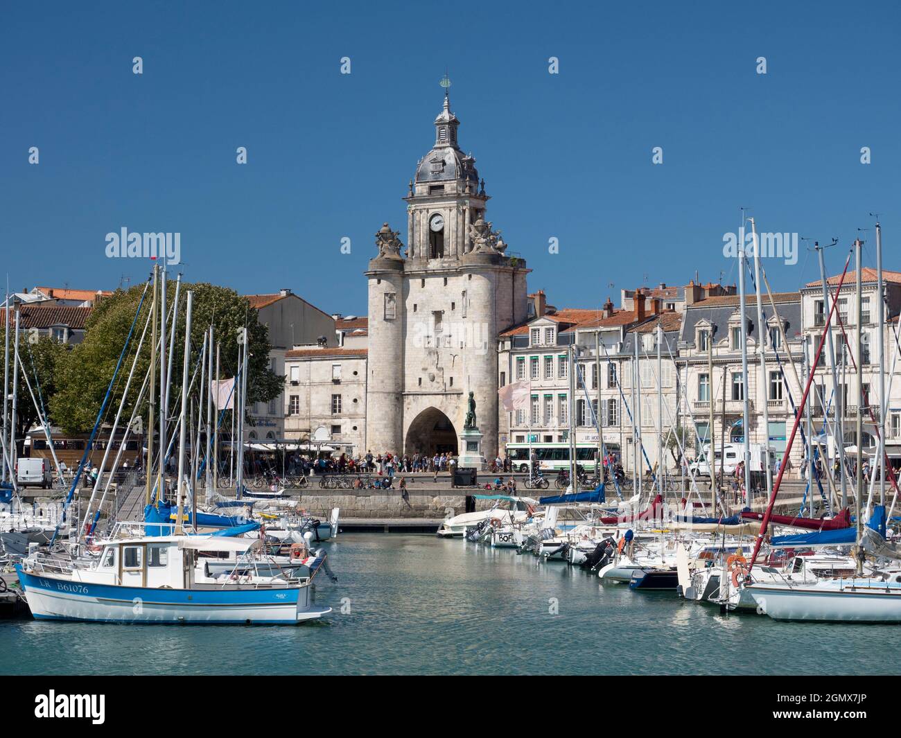 La Rochelle, Frankreich - 20. Juni 2013; keine Menschen im Blick. La Rochelle wurde im 10. Jahrhundert gegründet und ist eine historische Küstenstadt und ein Hafen im Westen von coa Stockfoto