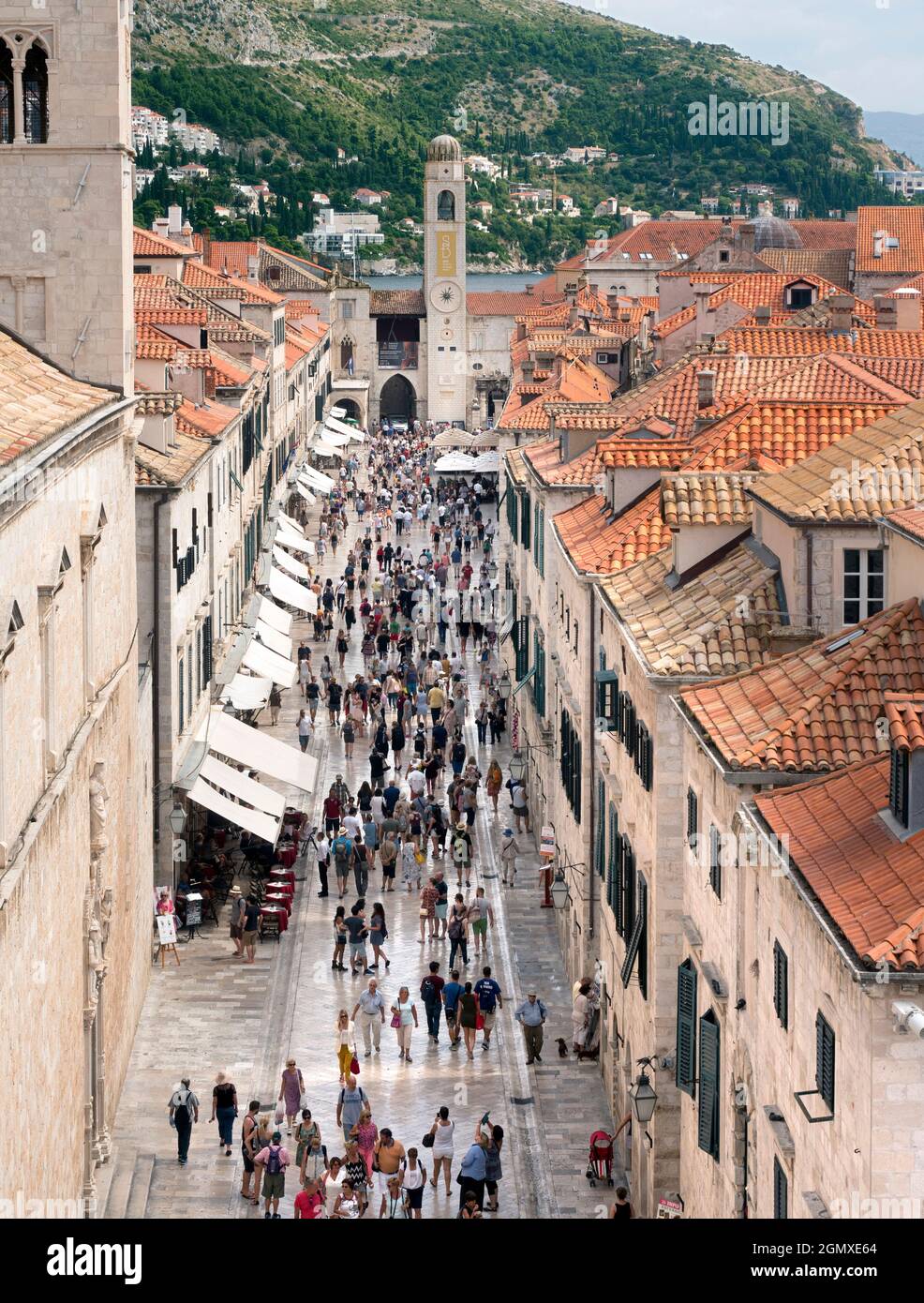 Dubrovnik, Kroatien - 10. September 2016 Dubrovnik ist eine historische kroatische Stadt an der Adria, in der Region Dalmatien. Ein UNESCO-Weltkulturerbe S Stockfoto