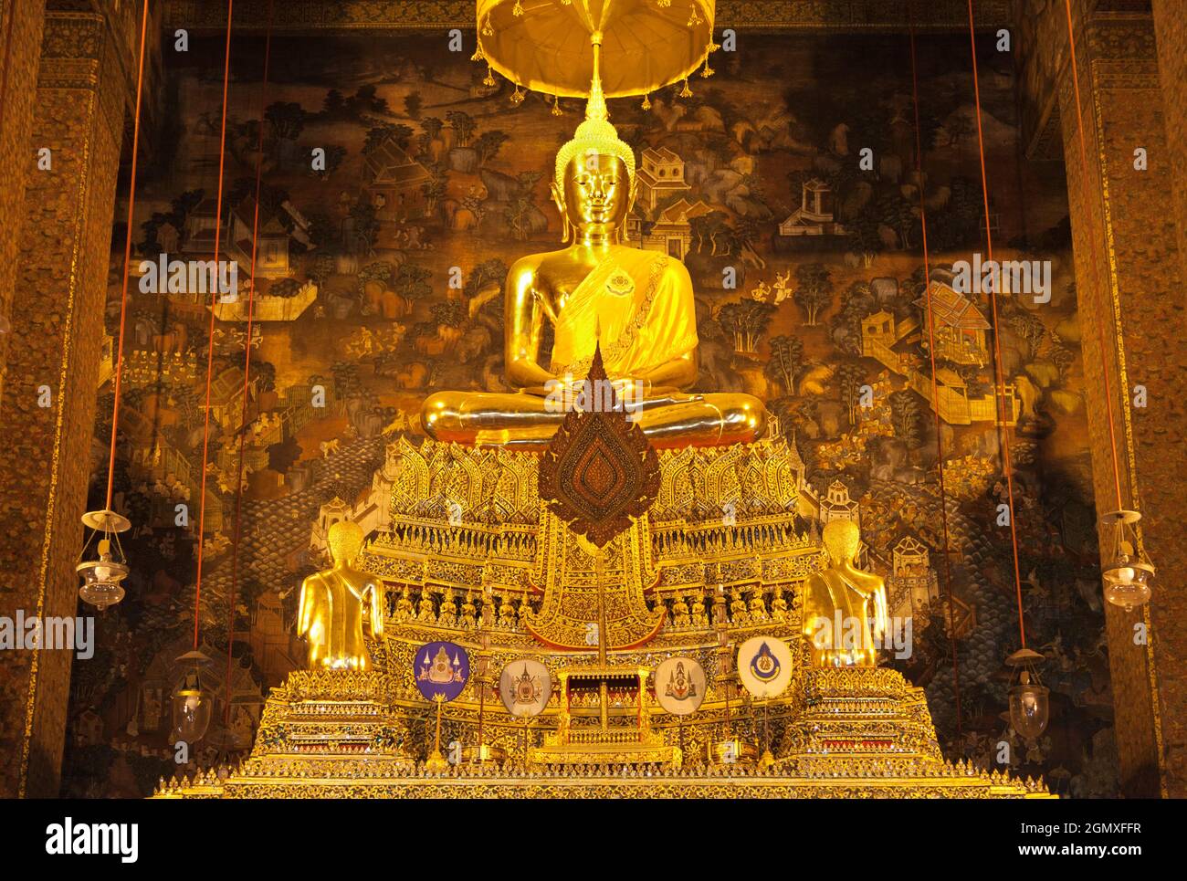 Bnagkok, Thailand - März 2011; Wat Pho ist ein großer buddhistischer Tempelkomplex im Phra Nakhon Bezirk, Bangkok, Thailand. Es befindet sich direkt an den s Stockfoto