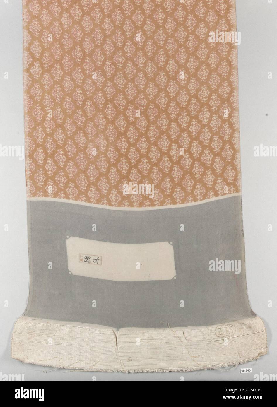 Länge. Datum: Erste Hälfte des 20. Jahrhunderts; Kultur: Japan; Medium: Seide / Krepp aus Leinwandbindung; Abmessungen: 13 3/4 Zoll x 13 Fuß (34.9 x 396.2 cm); Stockfoto