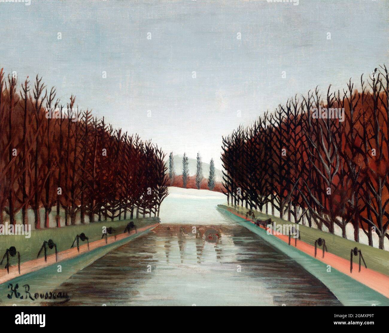 Le Canal (ca. 1905) von Henri Rousseau. Stockfoto