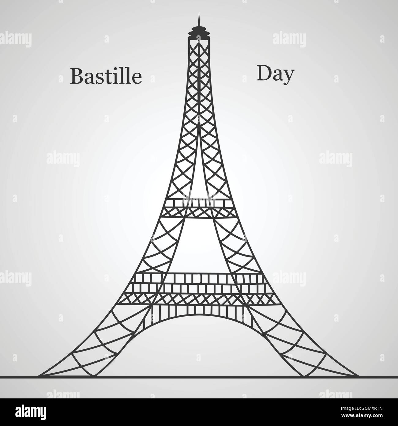 Hintergrund Zum Bastille-Tag Stock Vektor