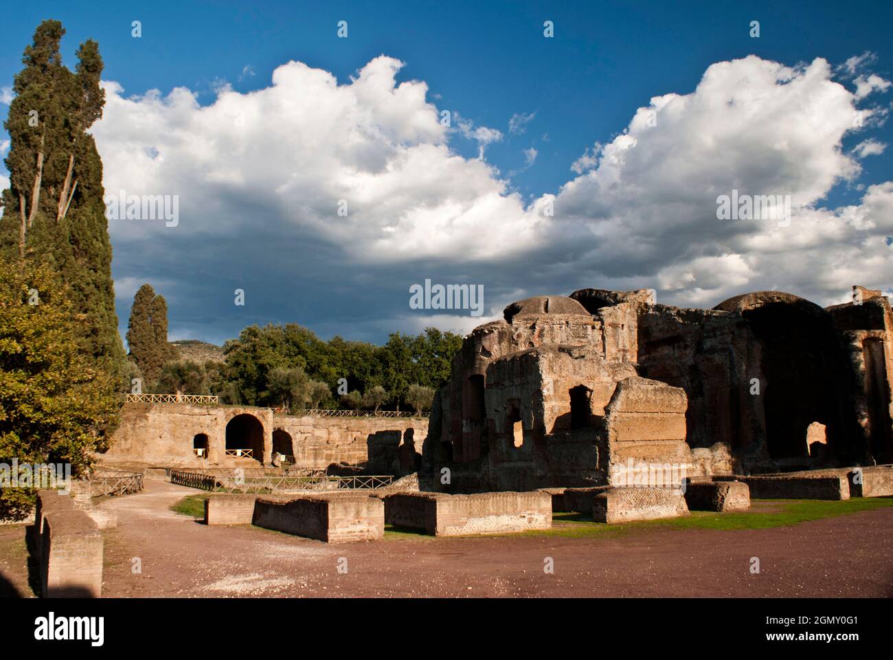 Hadrians Villa, UNESCO-Weltkulturerbe, Tivoli, Rom, Latium, Italien, Europa Stockfoto