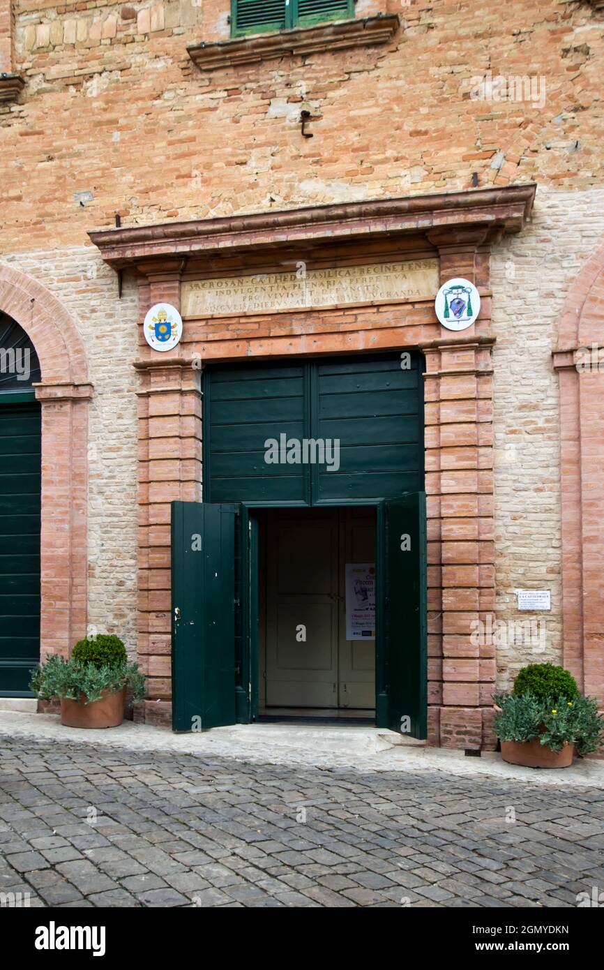 Cathedral of St. Flavian (XII-XVII century), Recanati, Macerata, Marche, Italy, Europe Stockfoto