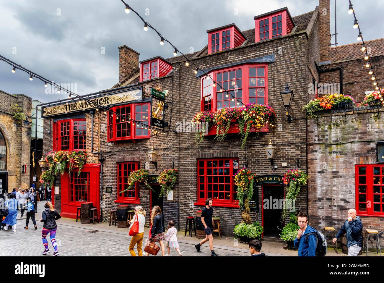 The Anchor, Riverside Pub, London, Großbritannien. Stockfoto