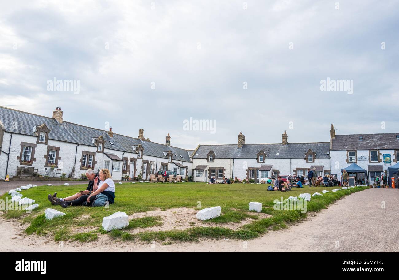 Low Newton by the Sea, ein kleines Fischerdorf an der Küste von Northumberland, England, Großbritannien. Stockfoto