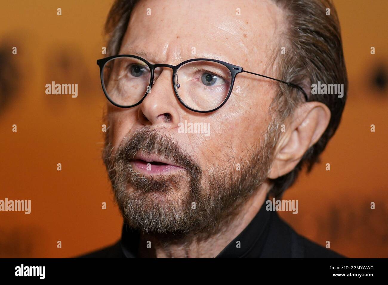 Bjorn Ulvaeus von Abba im Gewinnerraum während der jährlichen Ivor Novello Songwriting Awards im Grosvenor House in London. Bilddatum: Dienstag, 21. September 2021. Stockfoto