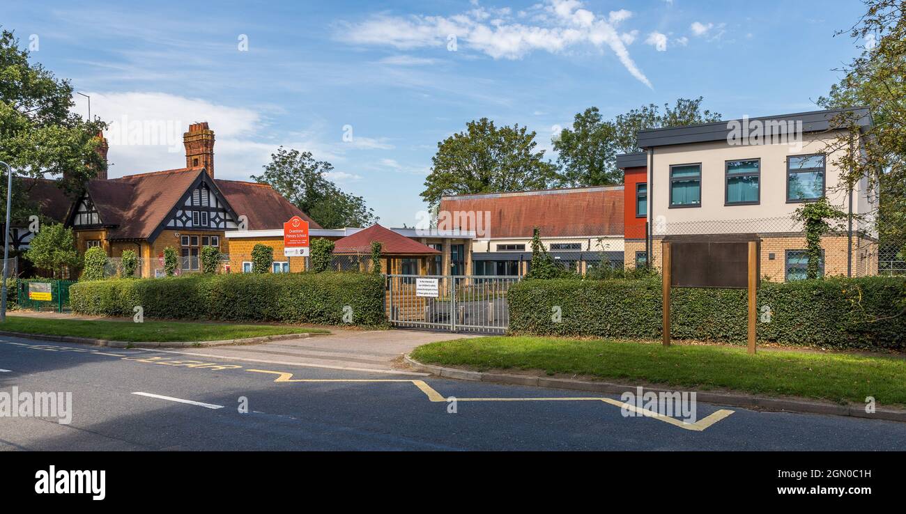 Overstone Primary School, Northamptonshire, Großbritannien, mit neuer Erweiterung eröffnet 2018 Stockfoto
