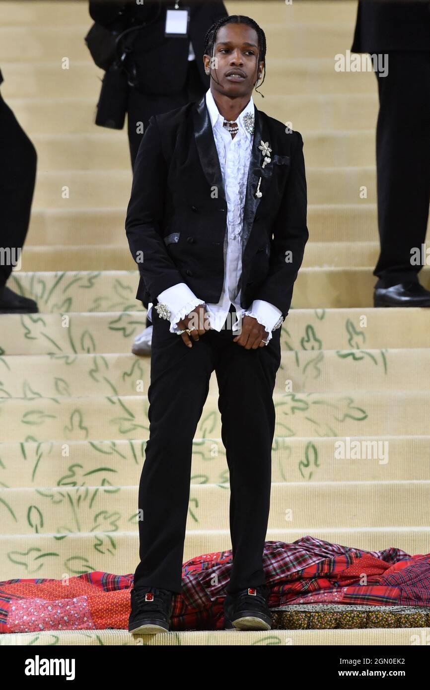 ASAP Rocky nimmt an der 2021 Met Gala Celebrating in America: A Lexicon of Fashion im Metropolitan Museum of Art am 13. September 2021 in New York Teil Stockfoto