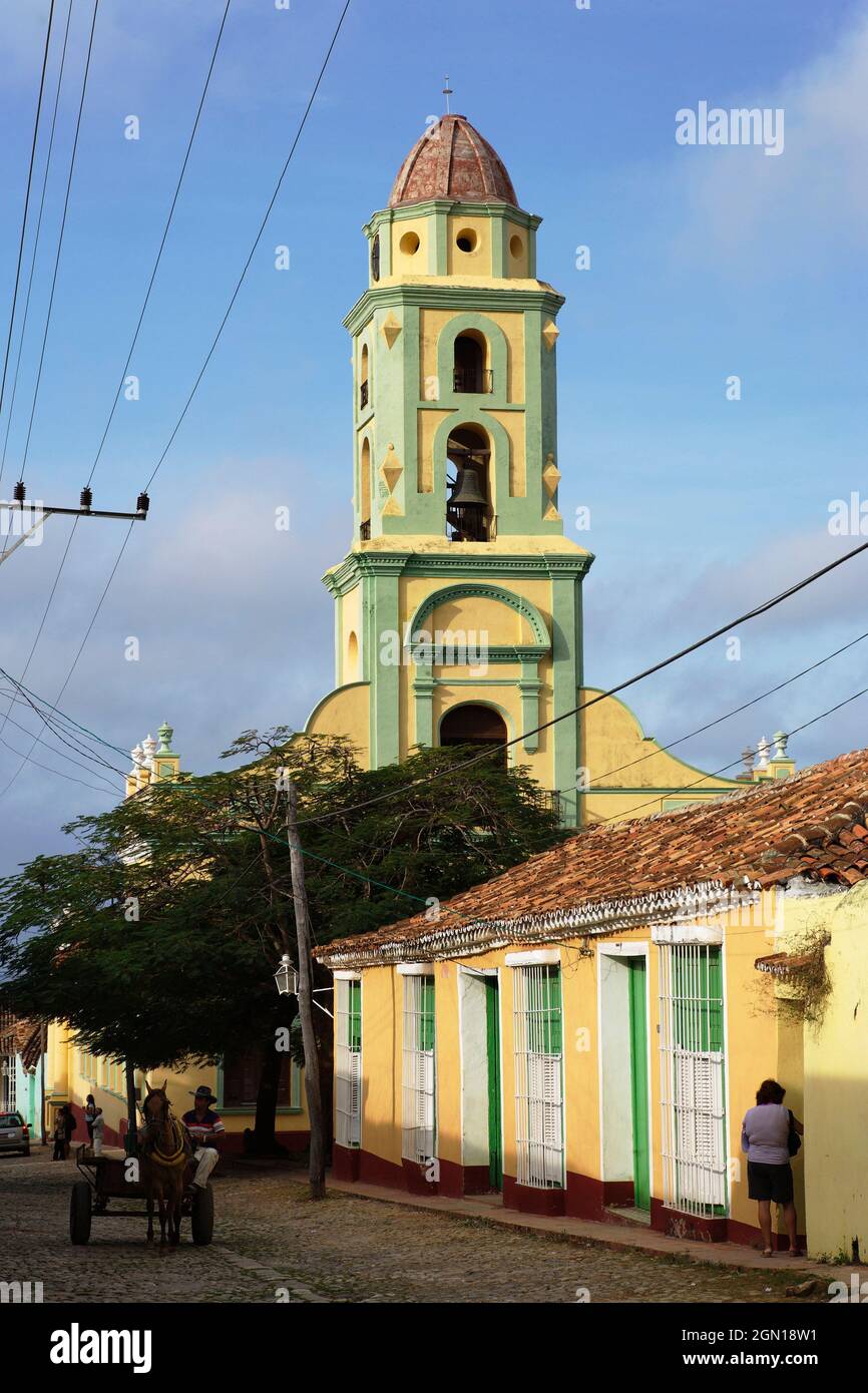 Kirche von San Francisco de Asis (heute Museum des museo nacional de la lucha contra bandidos), Trinidad, Sancti Spiritus, Kuba, Westindien Stockfoto